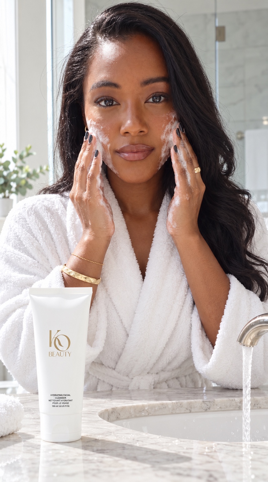 Authentic Karen Olivia Beauty Hydrating Facial Cleanser product photograph